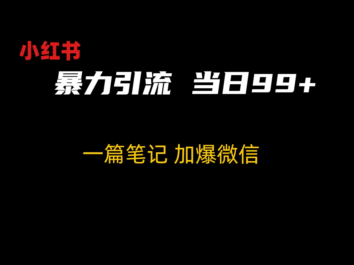 小红书秘籍轻松实现当日粉丝99+！超简单引流策略，让你秒变销售达人！