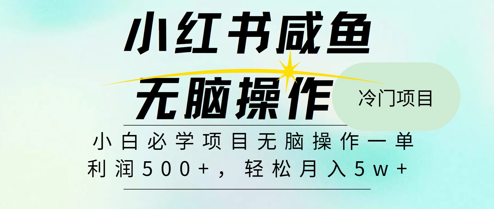 年前翻身，抓住年前风口给个肥年，月入5W+-资源项目网