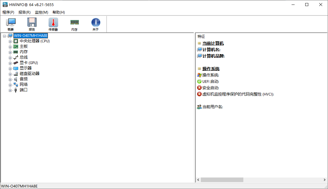 HWiNFO 专业系统信息诊断工具 v8.21.5655 便携版-资源项目网