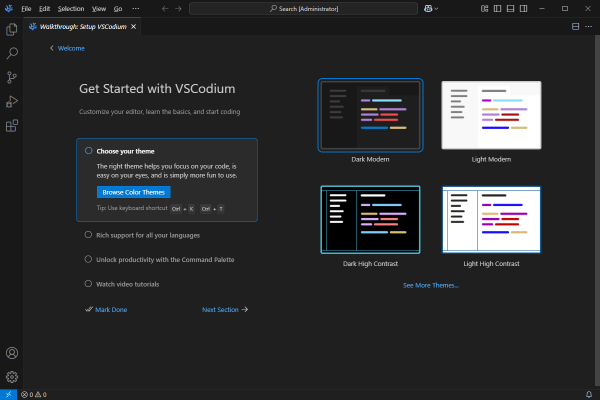 VSCodium 开源代码编辑器 v1.97.0.25037 中文绿色版-资源项目网