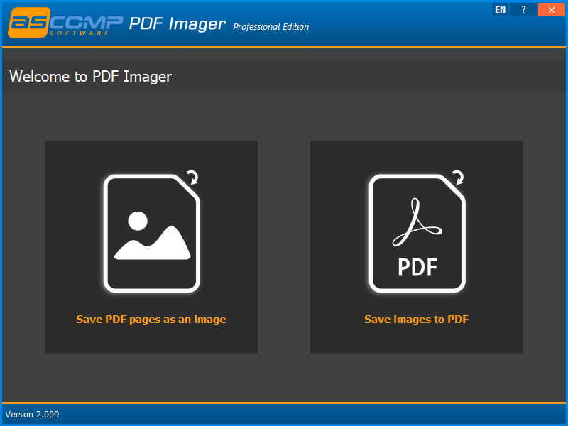 ASCOMP PDF Imager Pro PDF转图片工具 v2.009 便携版-资源项目网