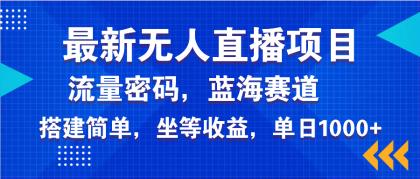 全新无人直播新项目—美女电影手机游戏，轻轻松松日入3000-资源项目网