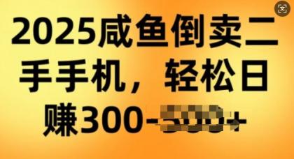 2025闲鱼平台倒卖二手手机，高客单，高收益，轻轻松松日入3张-资源项目网